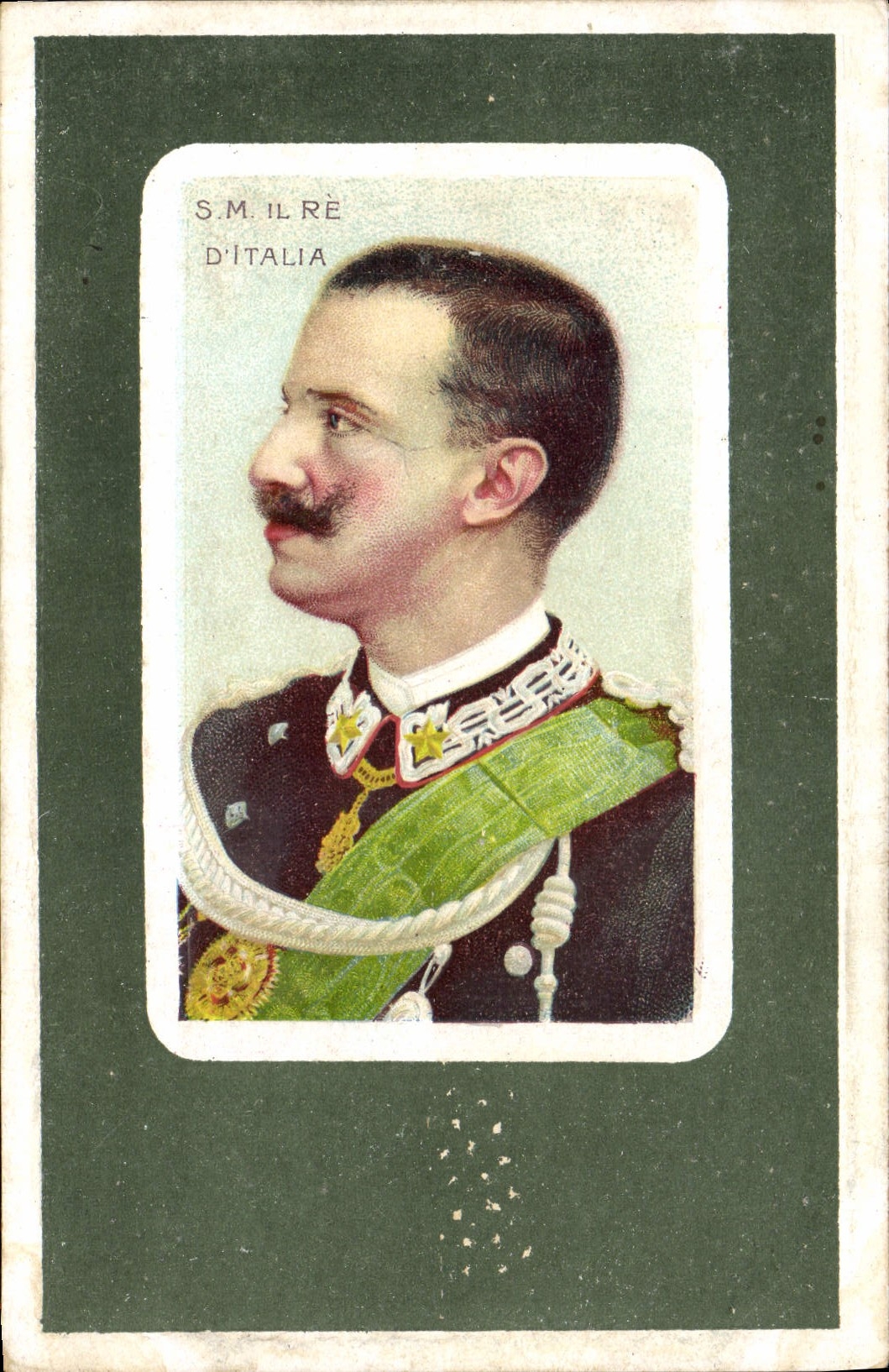 VINTAGE POSTCARD SM It Re D' Italia