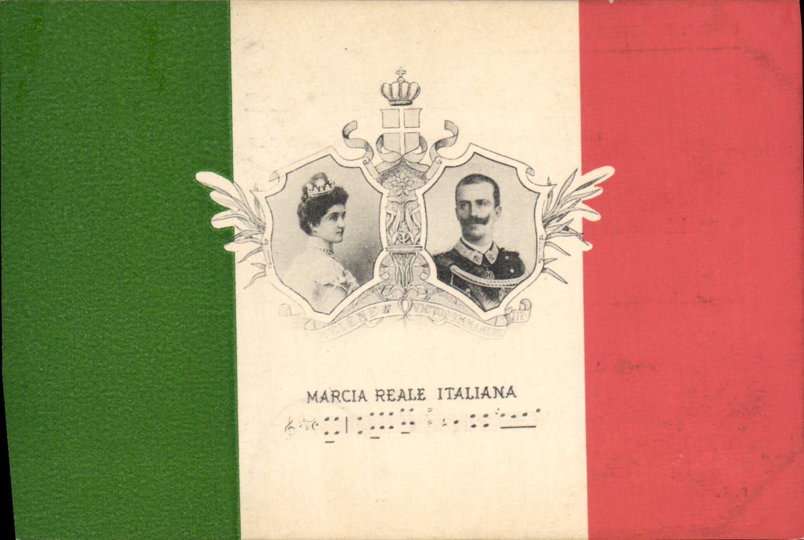 VINTAGE POSTCARD Marcia Reale Italiana