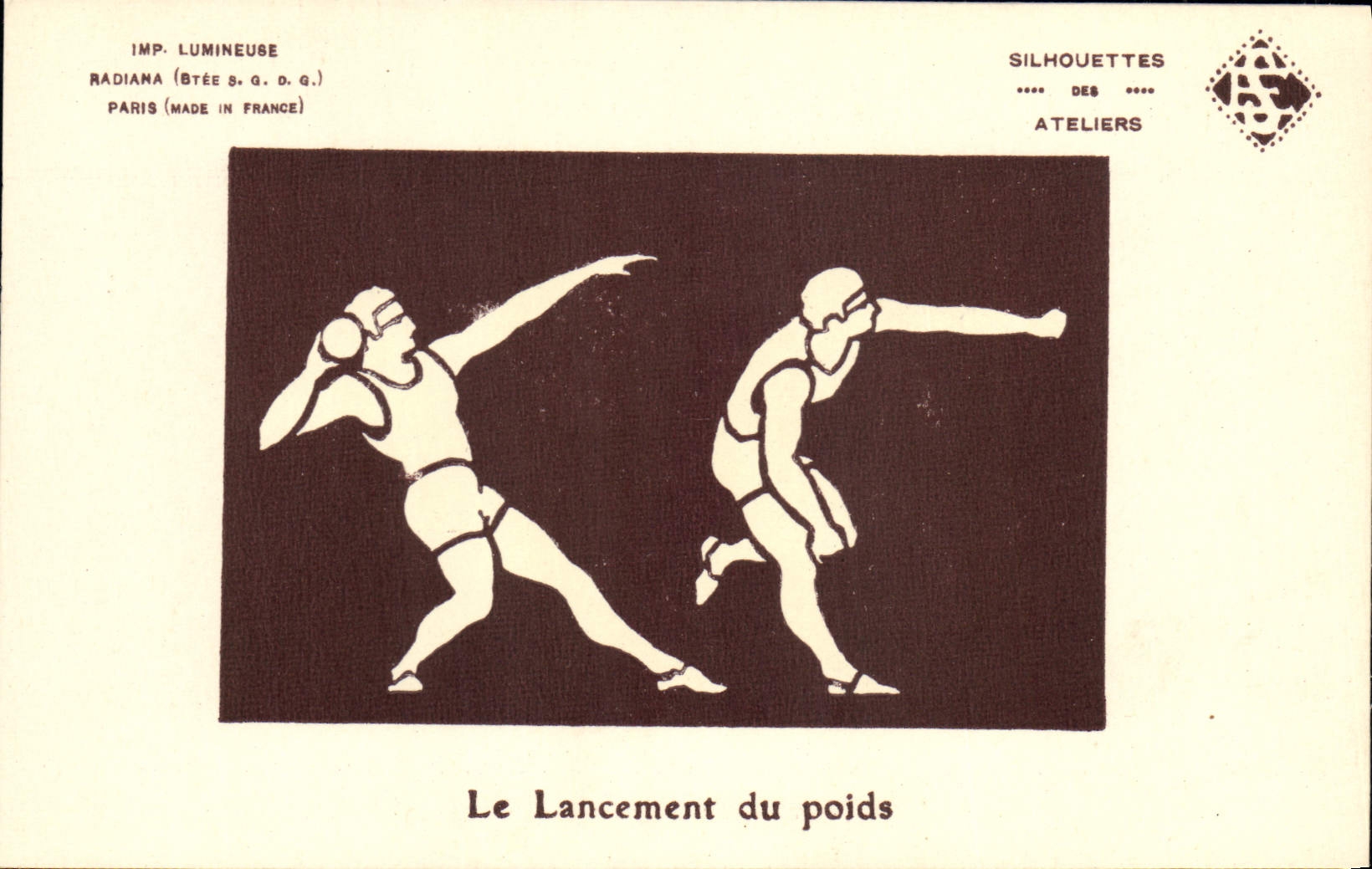 CPA Athletisme Lancement du poids 