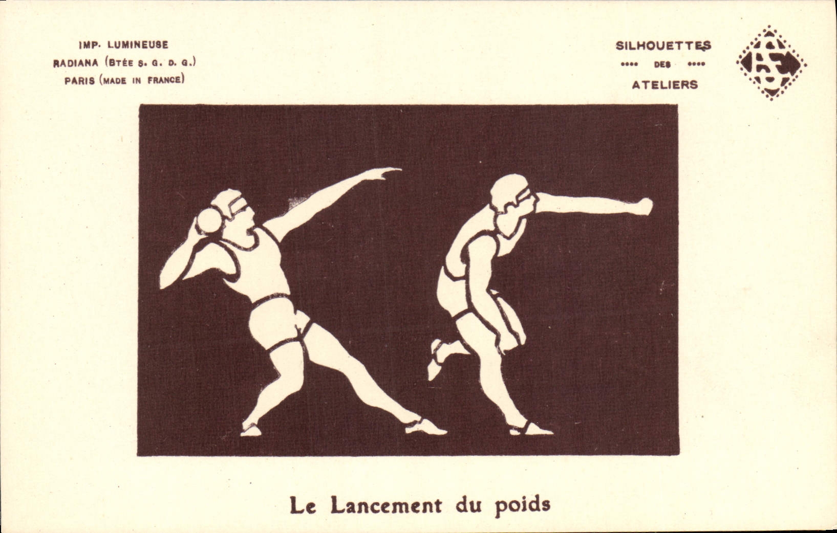 CPA Athletisme Le lancement du poids