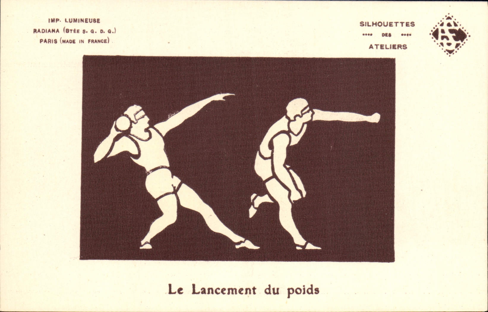 CPA Athletisme Lancement du poids 