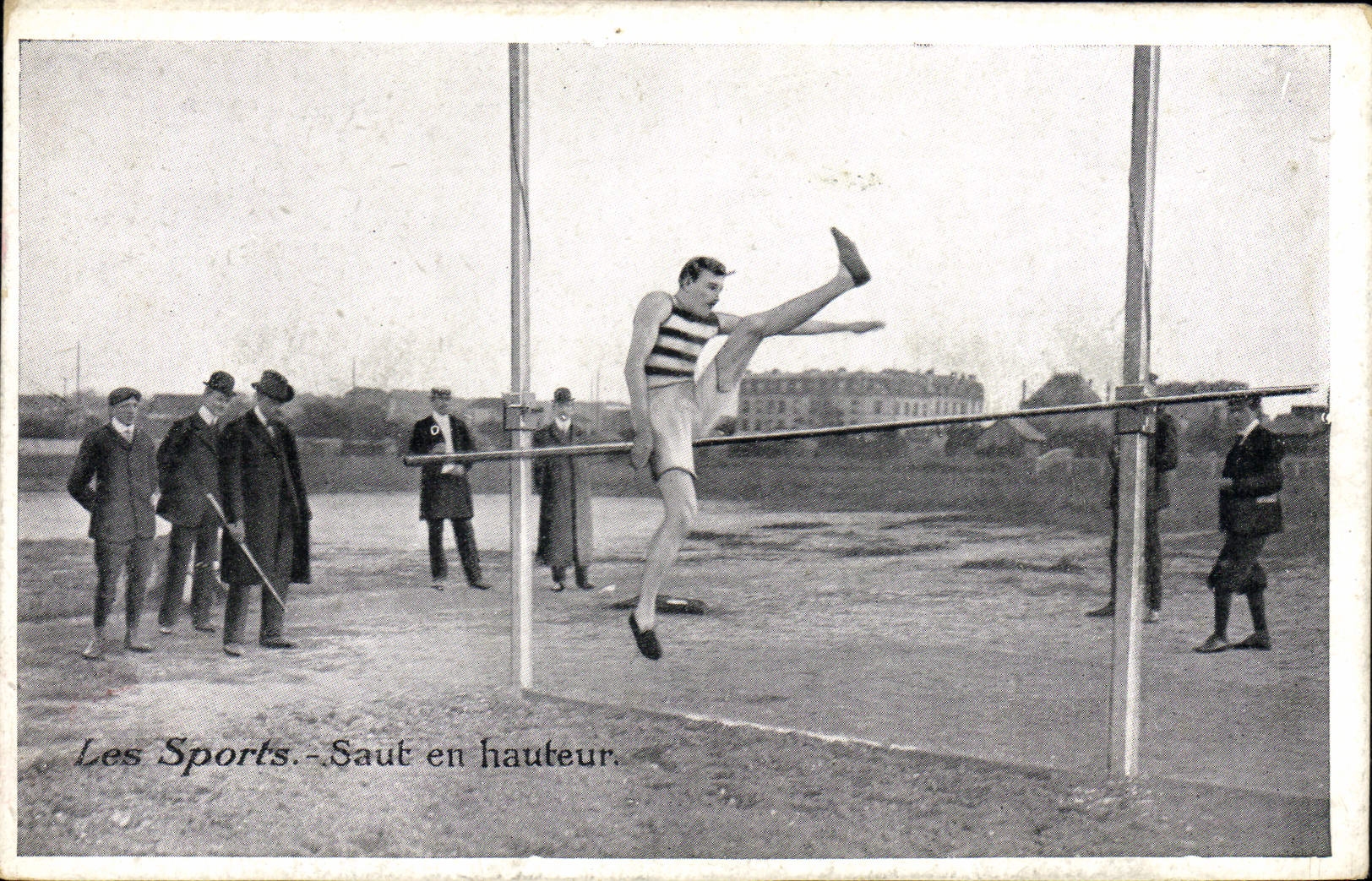 VINTAGE POSTCARD Athletics High jump