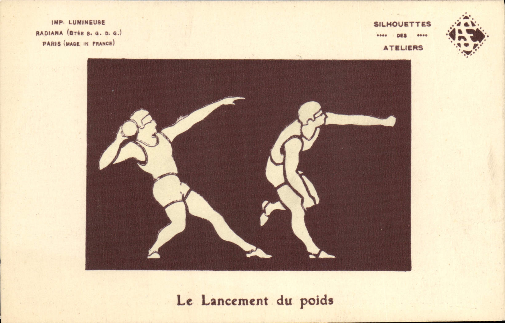 CPA Athletisme Lancement du Poids