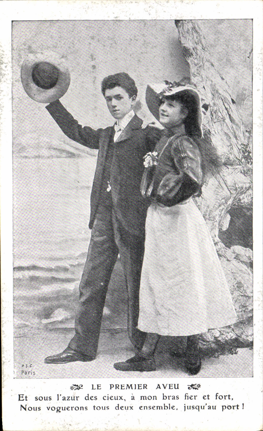 VINTAGE POSTCARD Fantasy Woman the first consent