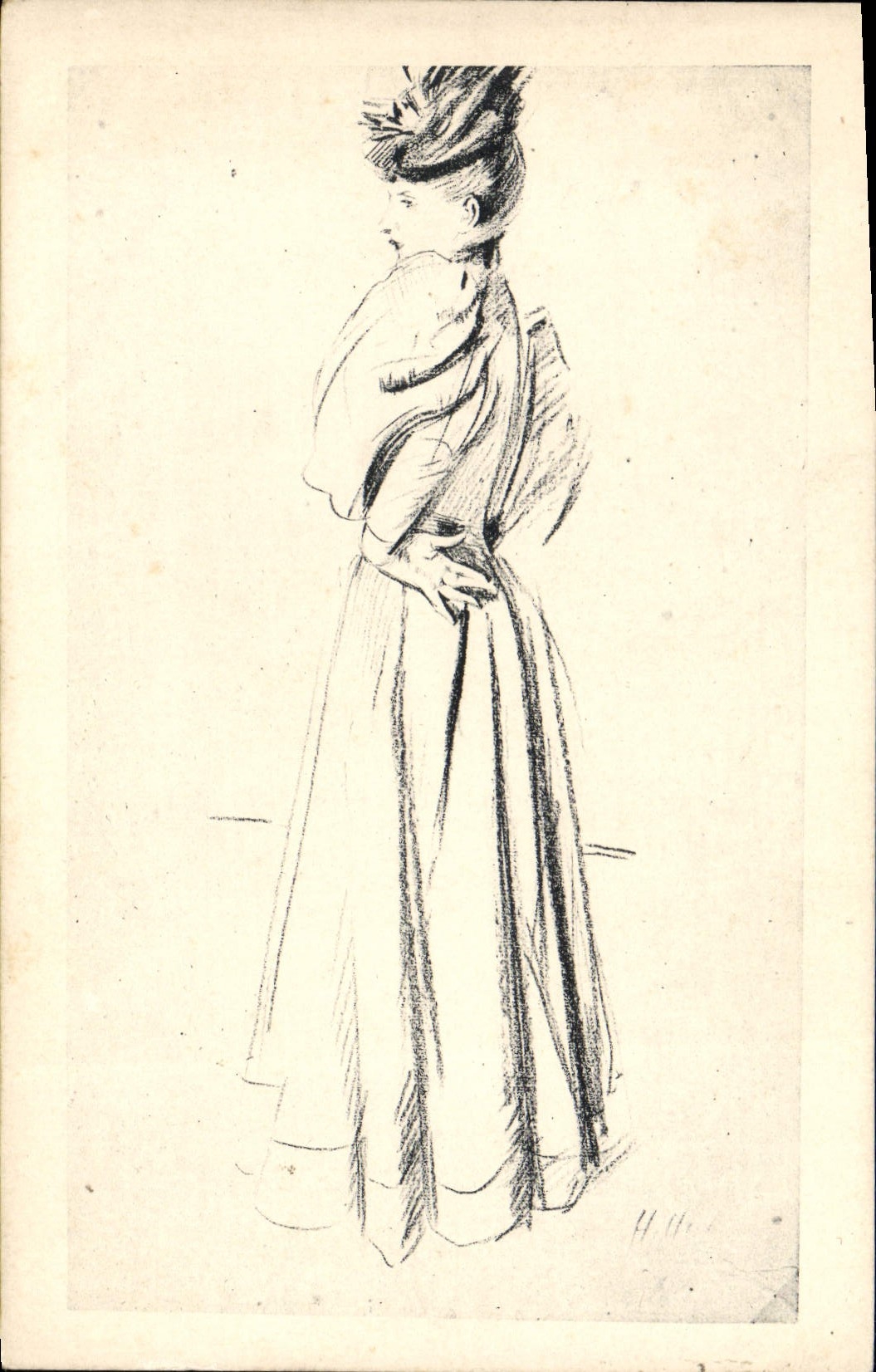 CPA Fantaisie Illustrateur Femme