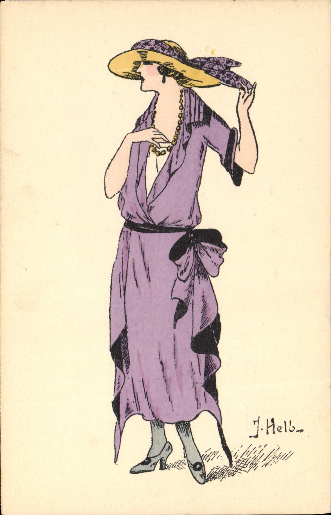 CPA Fantaisie Illustrateur Femme 