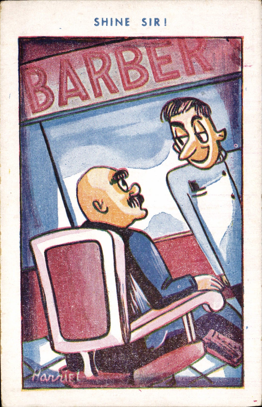 VINTAGE POSTCARD Fantasy Illustrator Shine Sir