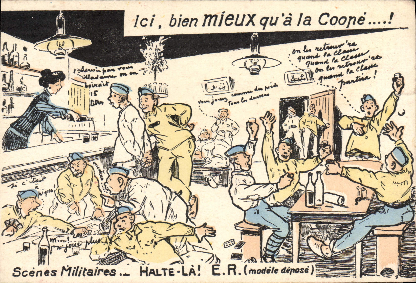 CPA Militaria Scenes militaires