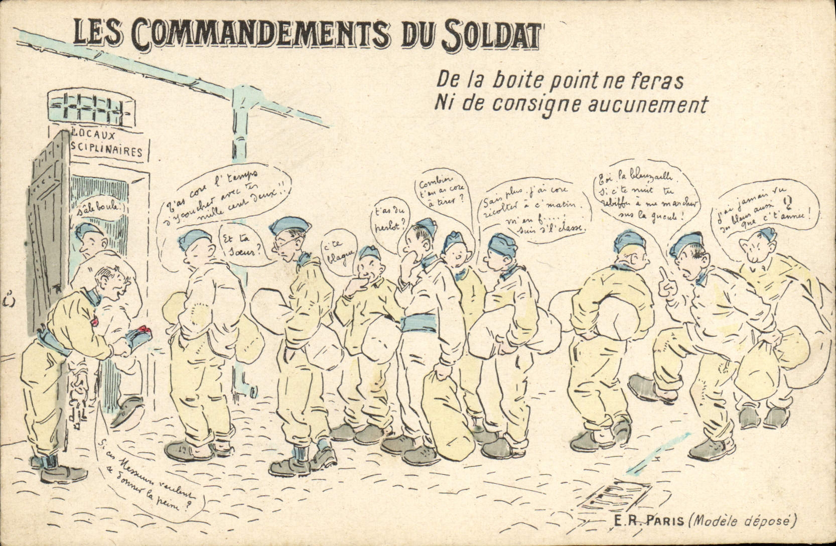 CPA Militaria Les commandements du soldat