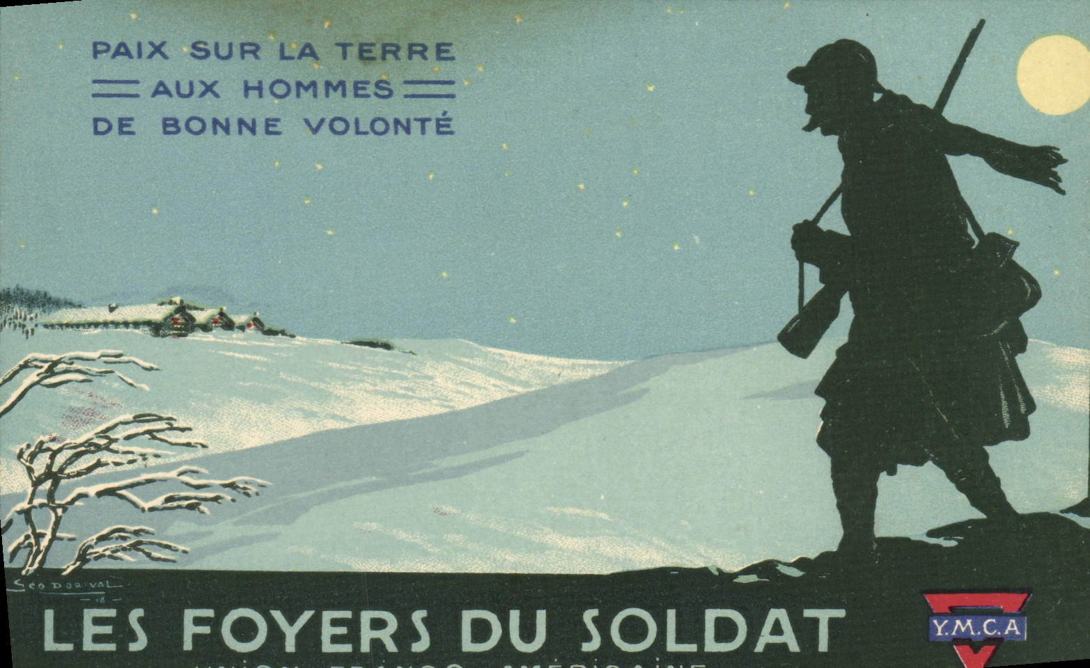 CPA Militaria Les foyers du soldat Union Franco-americaine YMCA