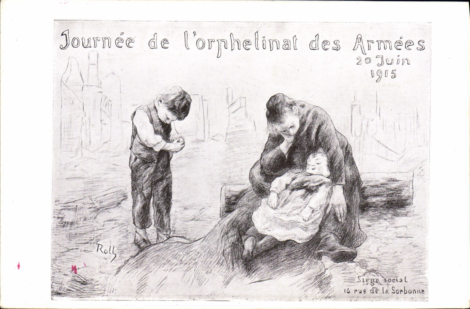 CPA Militaria Journee de l'orphelinat des Armees 20 juin 1915
