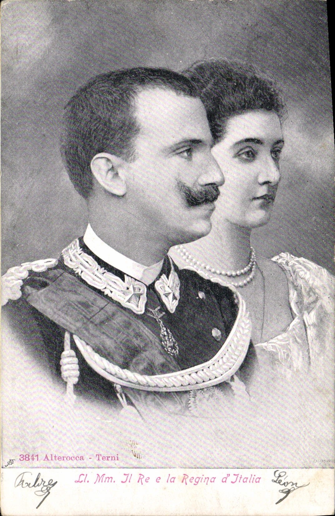 CPA Il Re e la Regina d'Italie