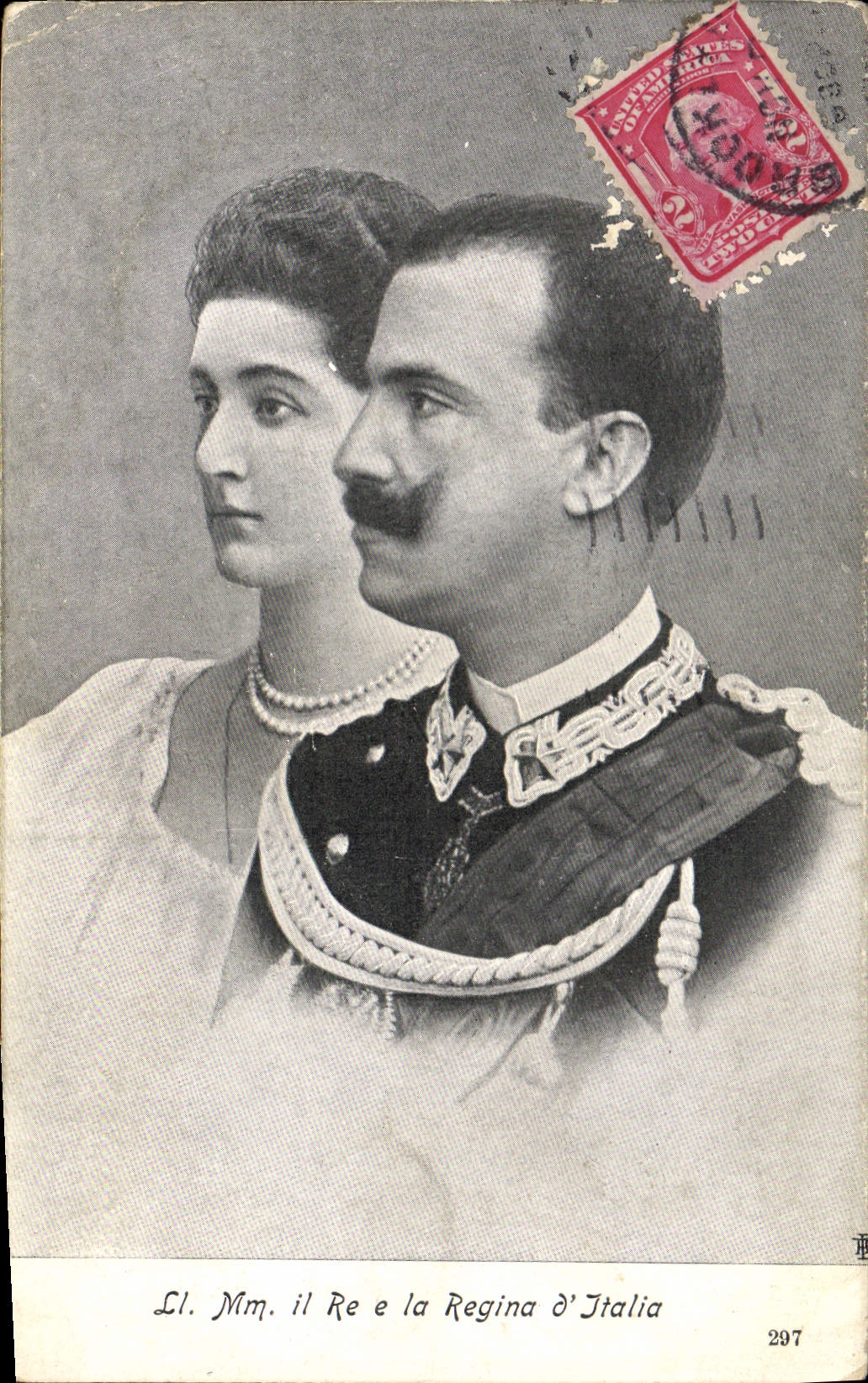 CPA Il Re e la Regina d'Italie