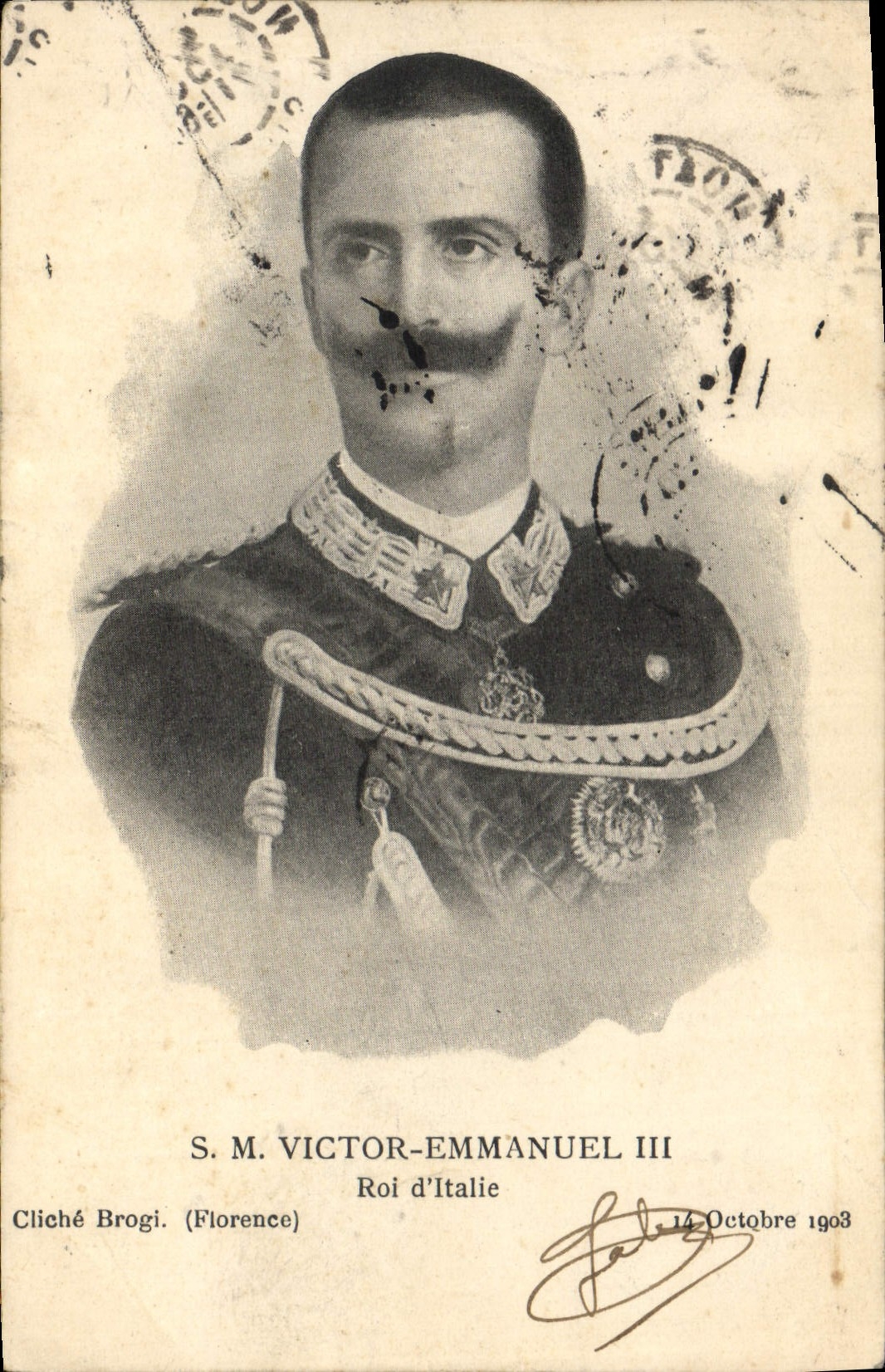 CPA SM Victor Emmanuel III Roi d'Italie