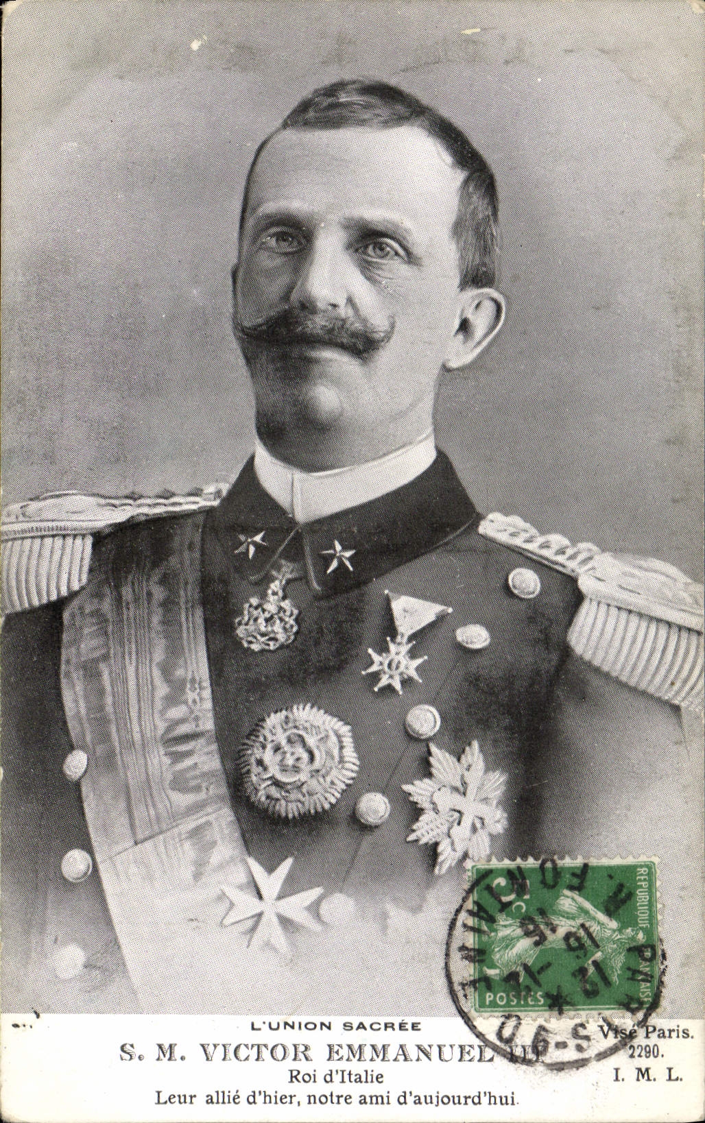 CPA SM Victor Emmanuel III Roi d'Italie
