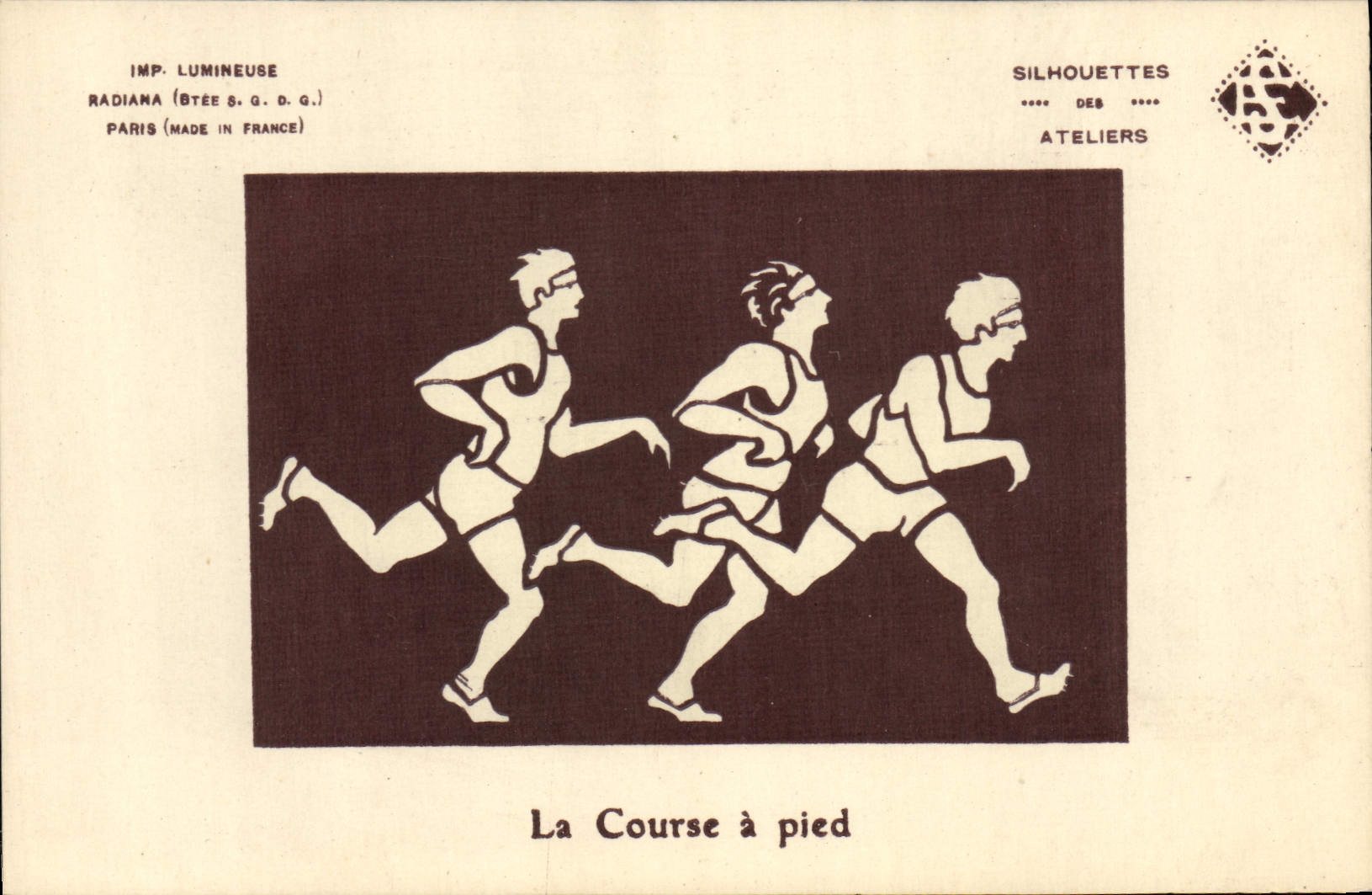 CPA La course a pied