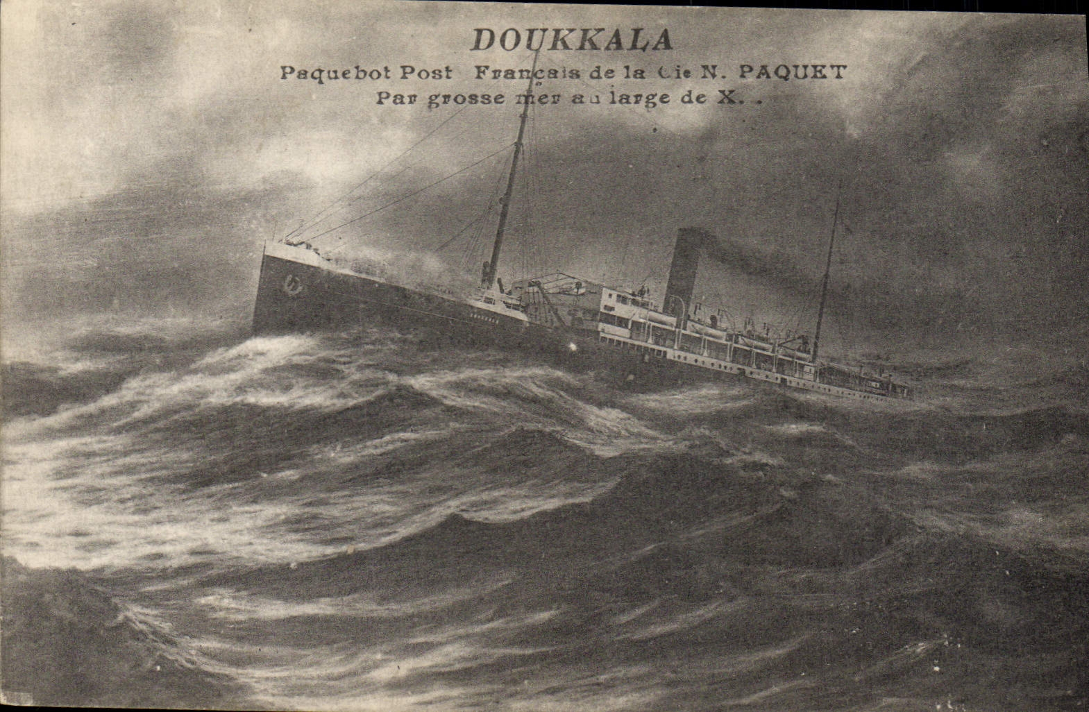 CPA Bateau Doukkala Paquebot Poste Francais de la Cie Paquet 
