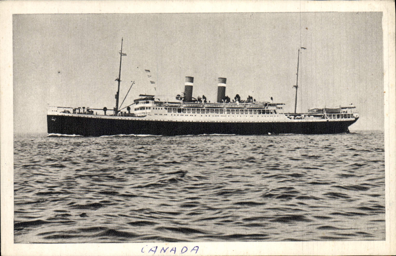 VINTAGE POSTCARD Boat Steamer Fabre Co Fabre