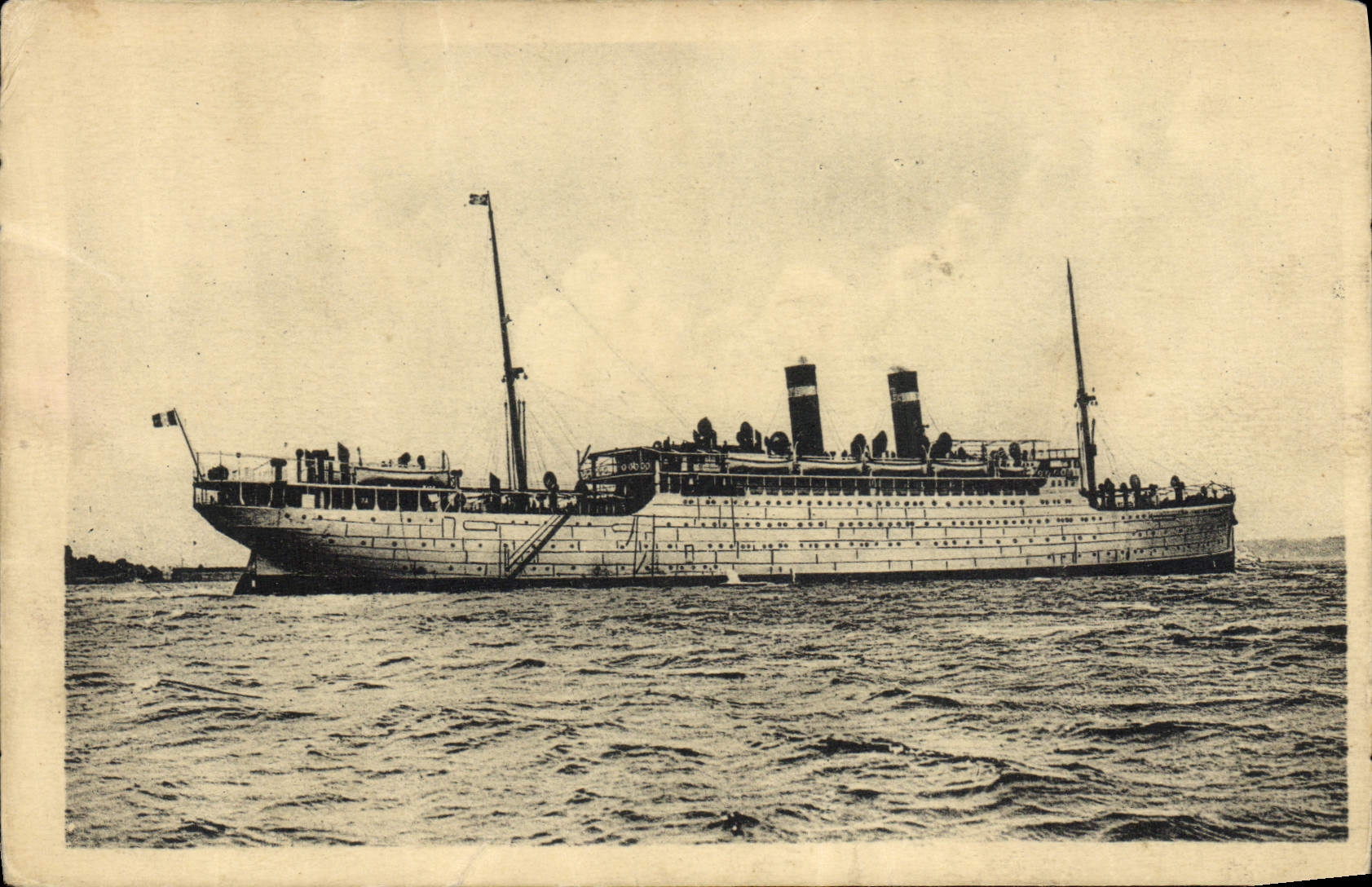 CPA Bateau Paquebot Canada Cie Fabre