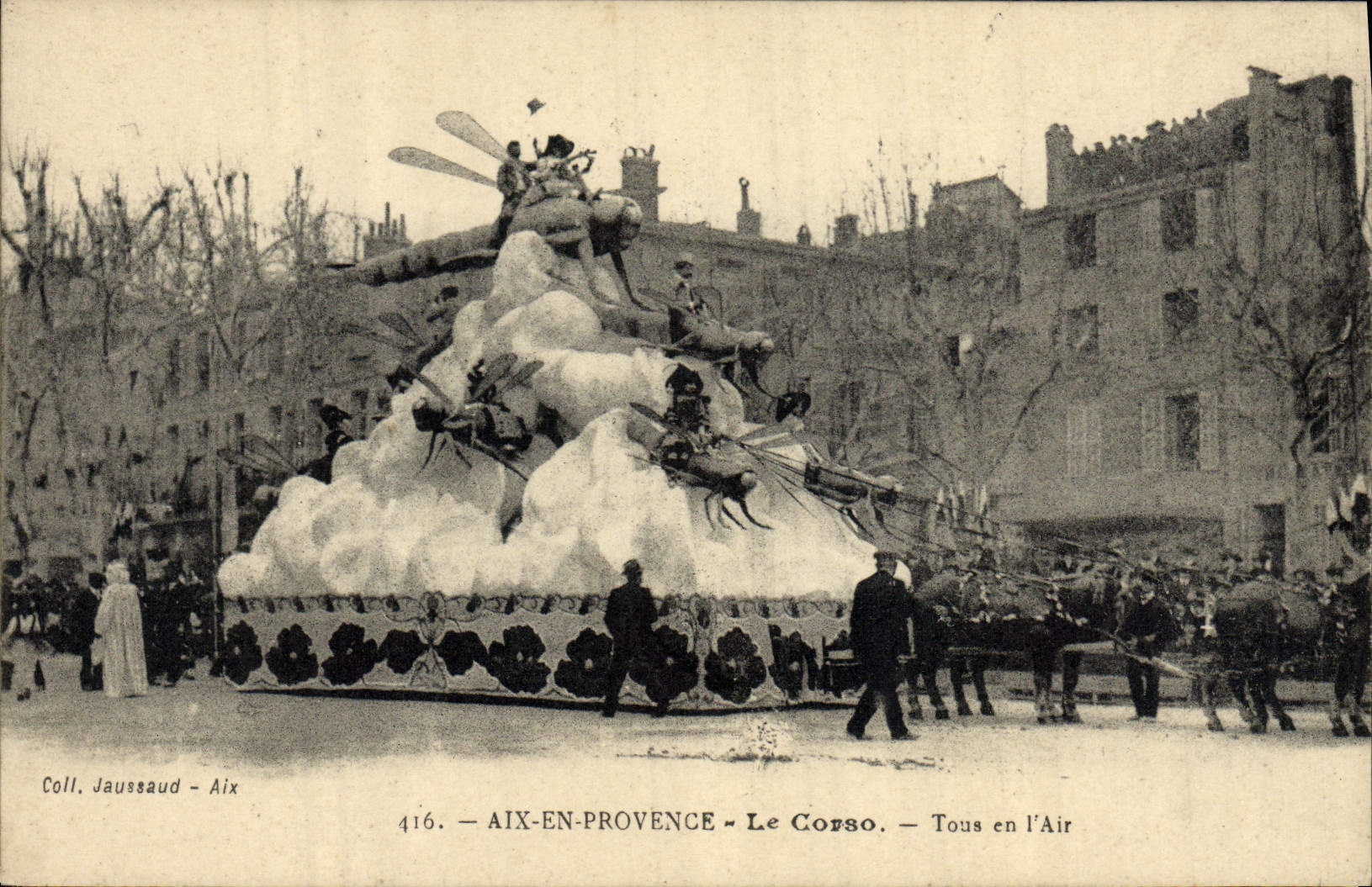 Insecto del Aix de la POSTAL de la VENDIMIA en Provence Corso todo en el aire