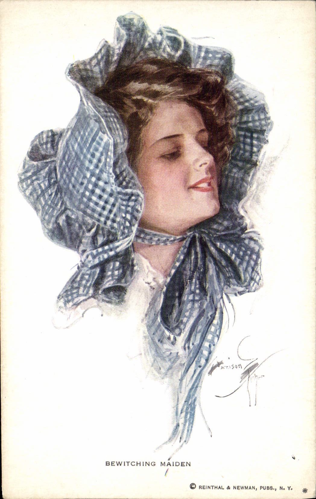 CPA Fantaisie Illustrateur Femme Bewitching Maiden