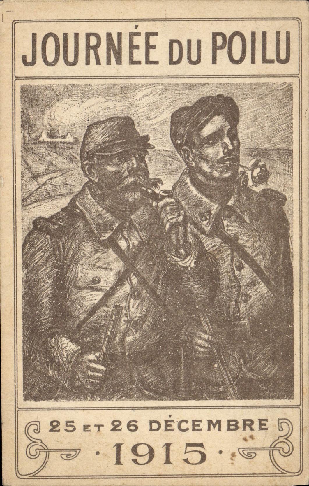 CPA Militaria Journee du Poilu 25 et 26 decembre 