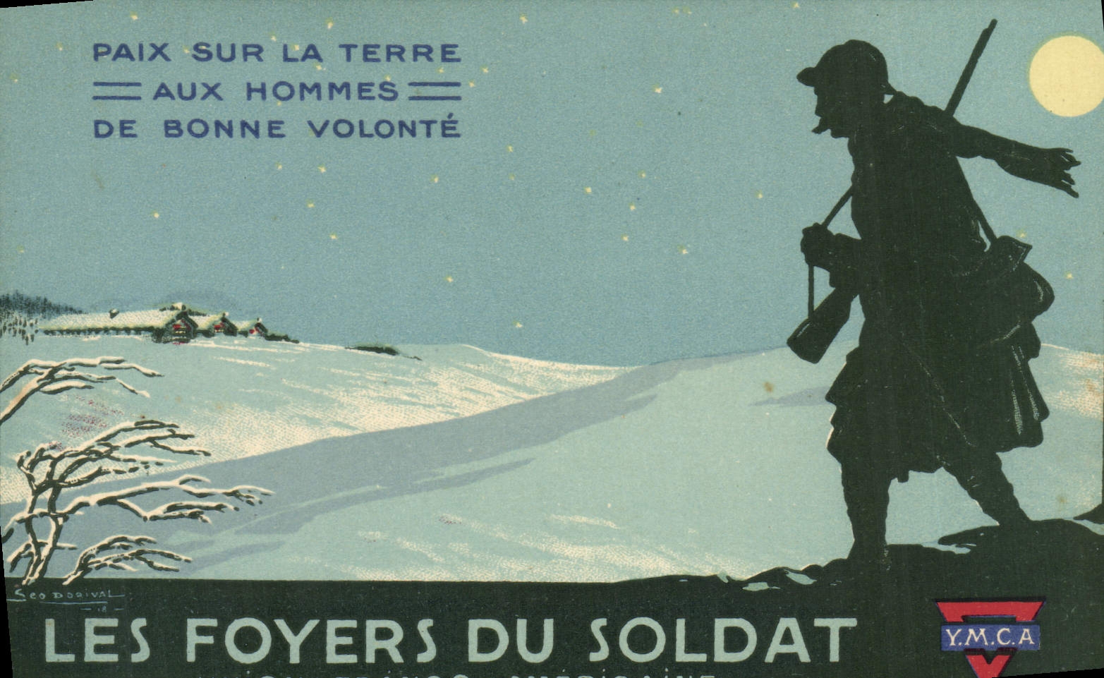 CPA Militaria Les foyers du soldat Union Franco Americaine YMCA 