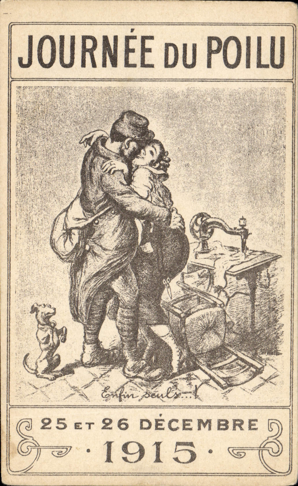 CPA Militaria Journee du Poilu 25 et 26 decembre 1915