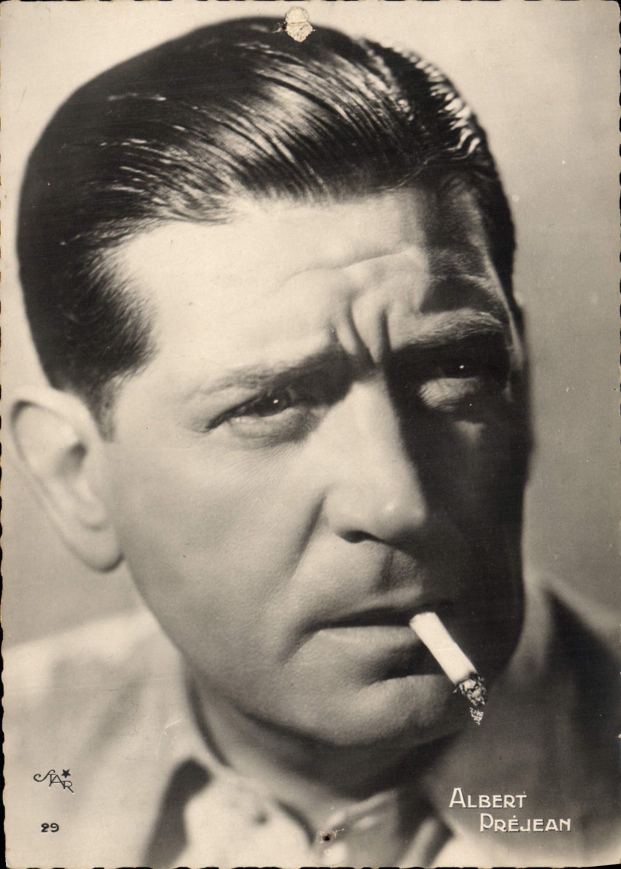 CPM Cinema Albert Prejean Cigarette Tabac 