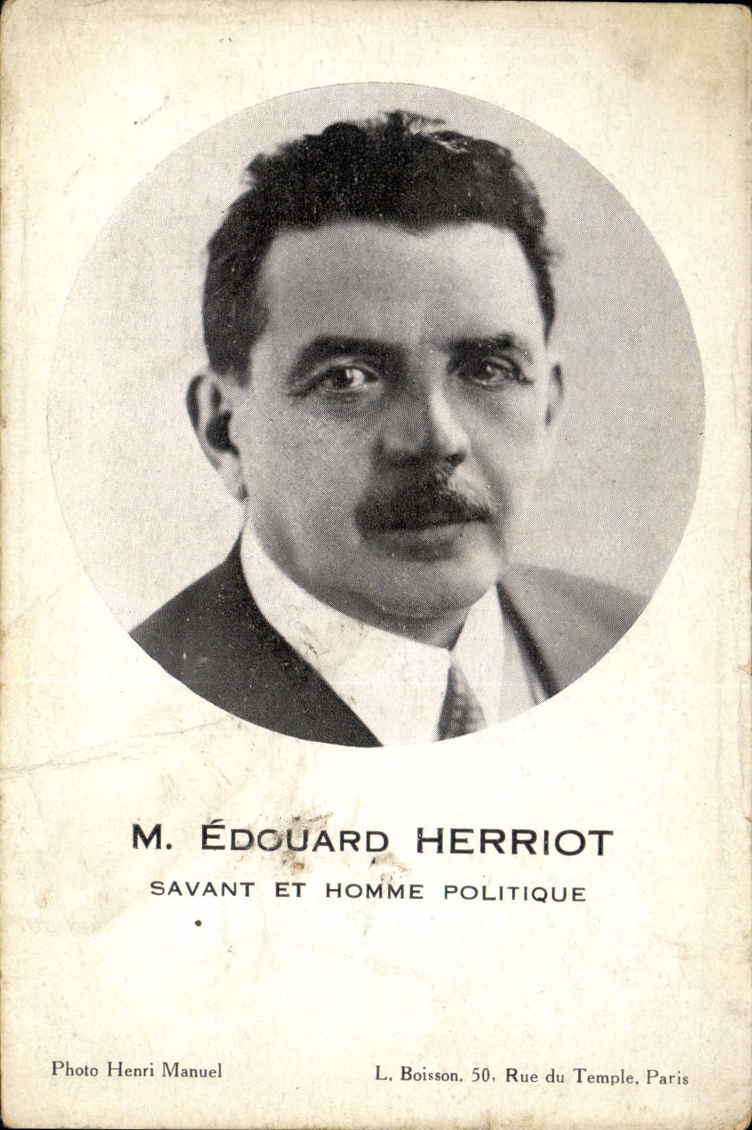 CPA Edouard Herriot Savant et homme politique