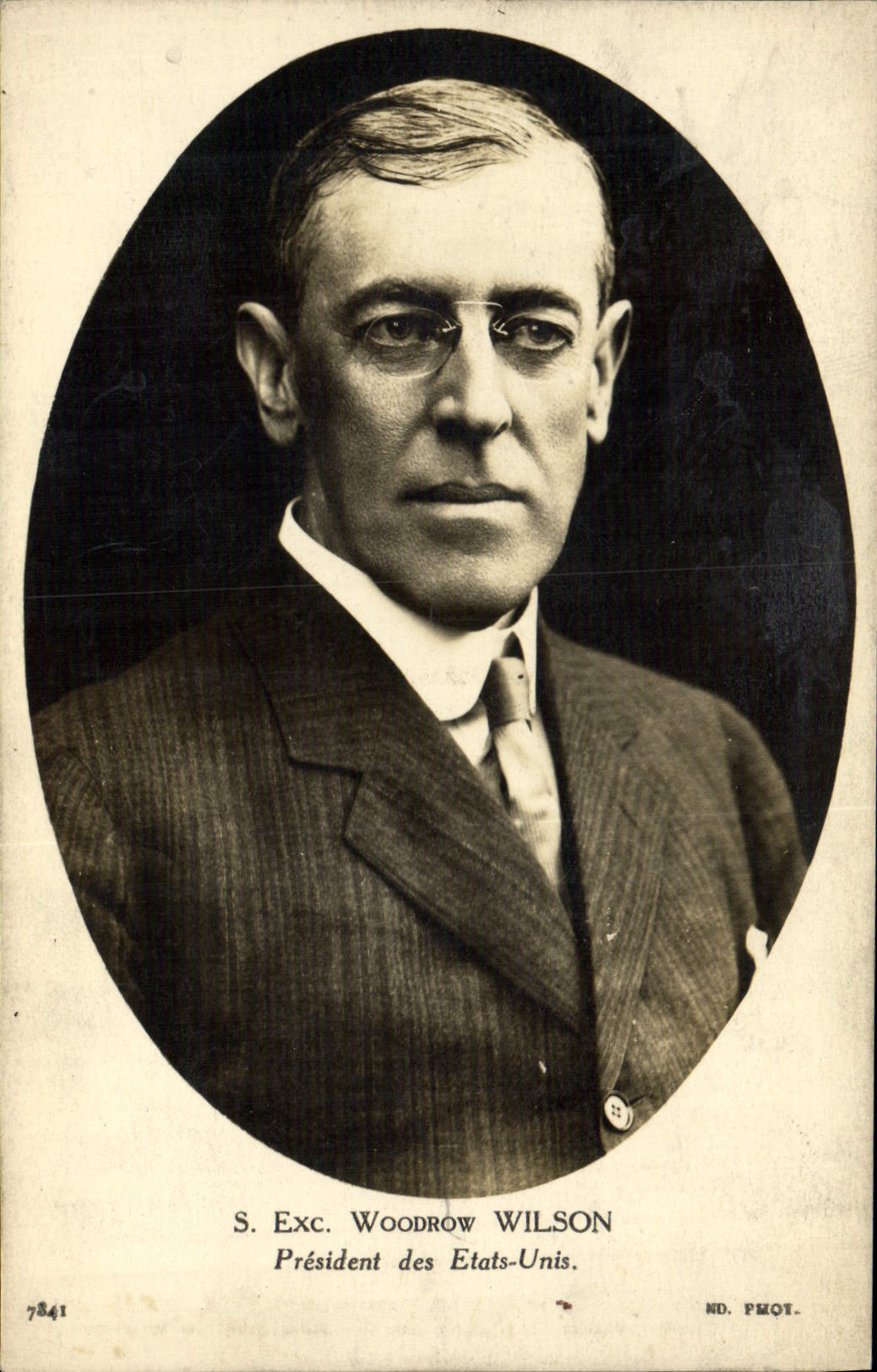 CPA Woodrow Wilson President des Etats-Unis