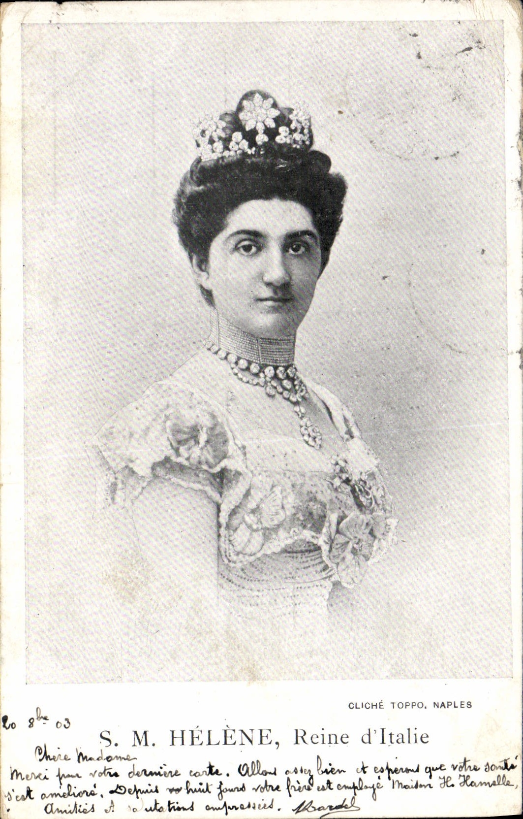 CPA SM Helene Reine d'Italie