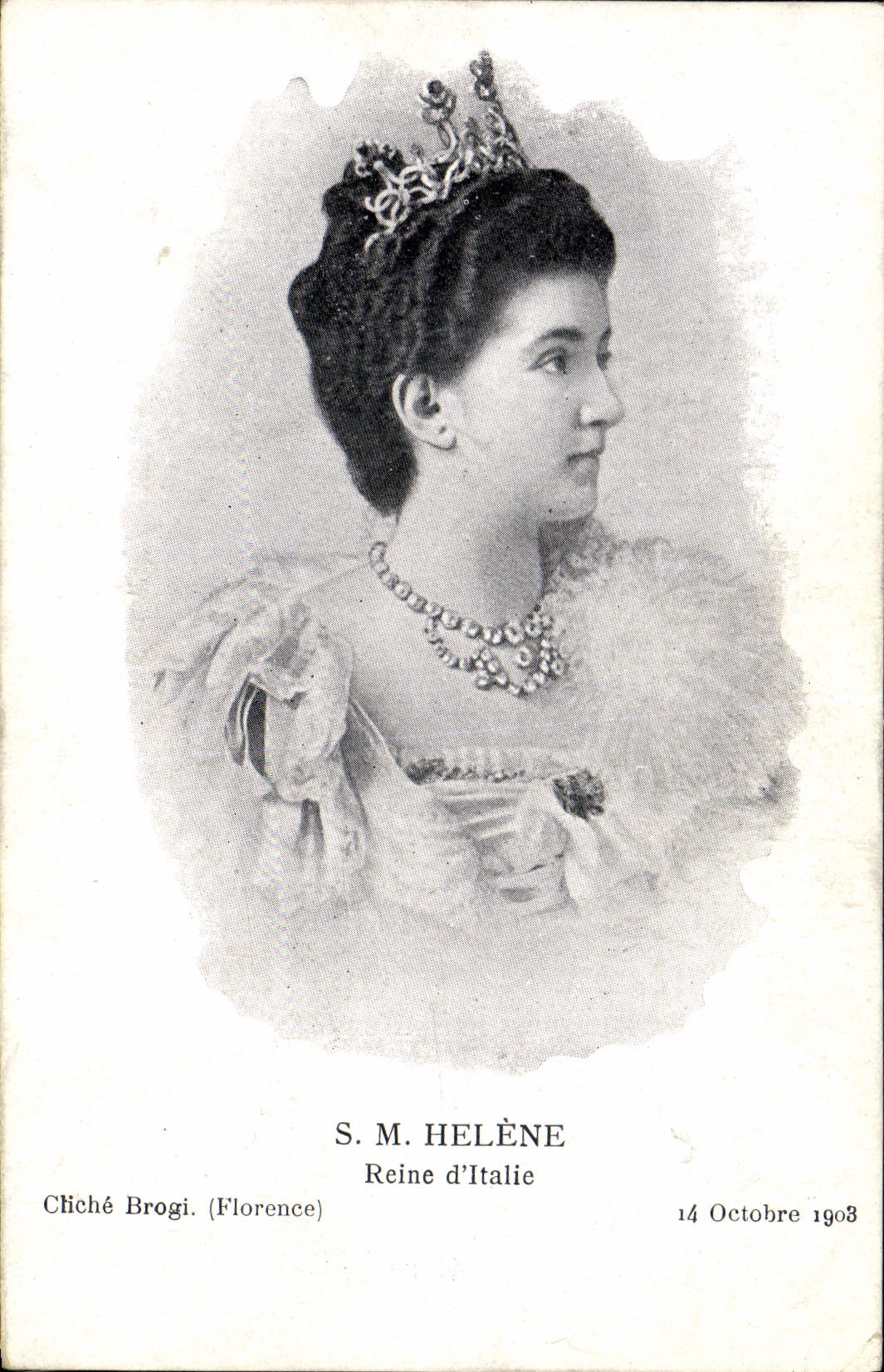 CPA SM Helene Reine d'Italie