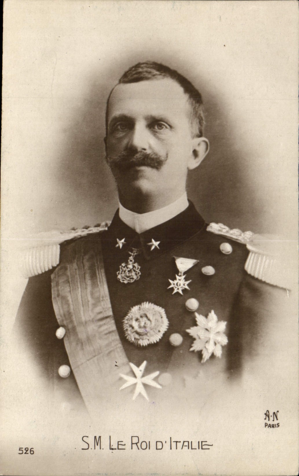 POSTAL SM de la VENDIMIA el rey de Italia