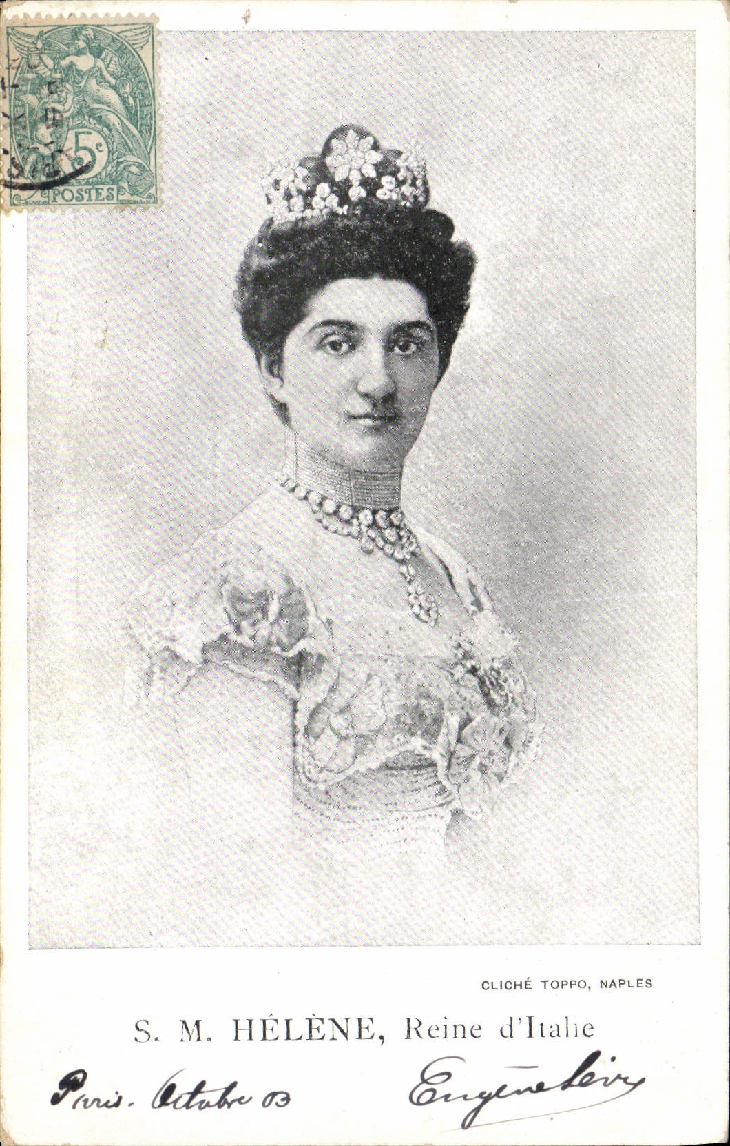 CPA SM Helene Reine d'Italie