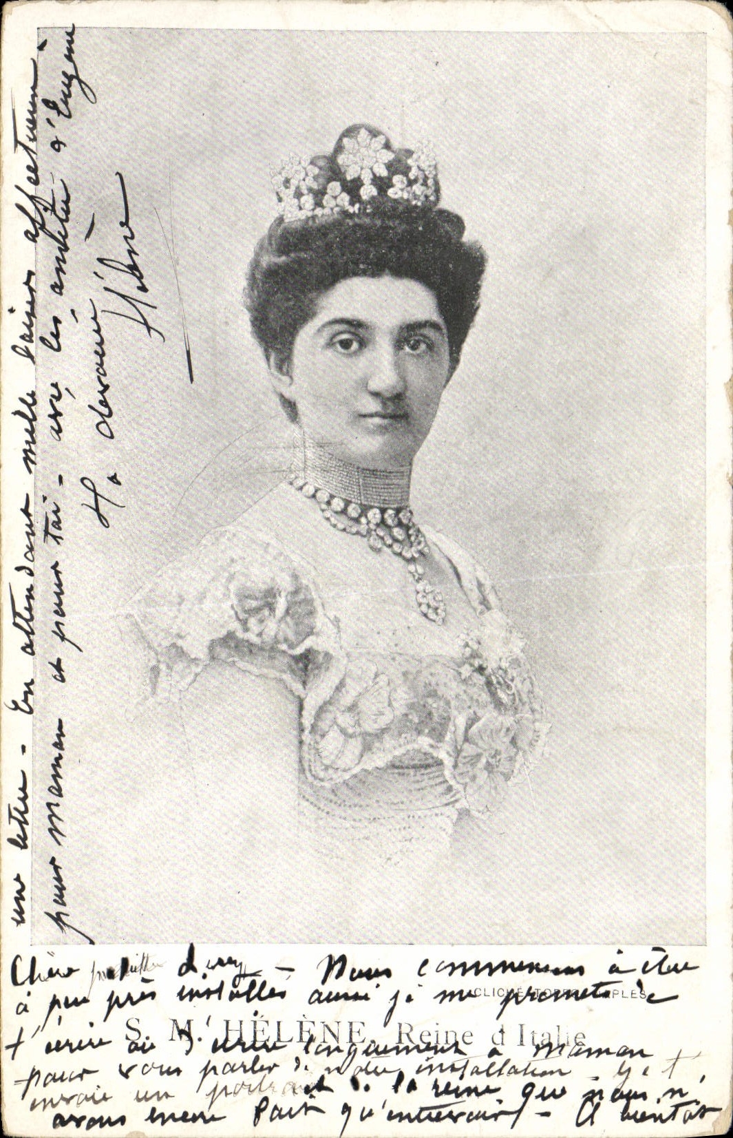 CPA SM Helene Reine d'Italie