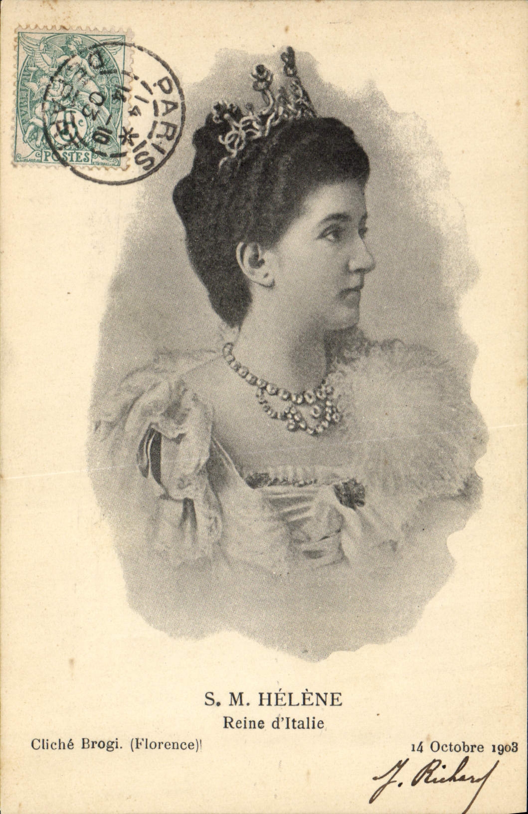 CPA SM Helene Reine d'Italie