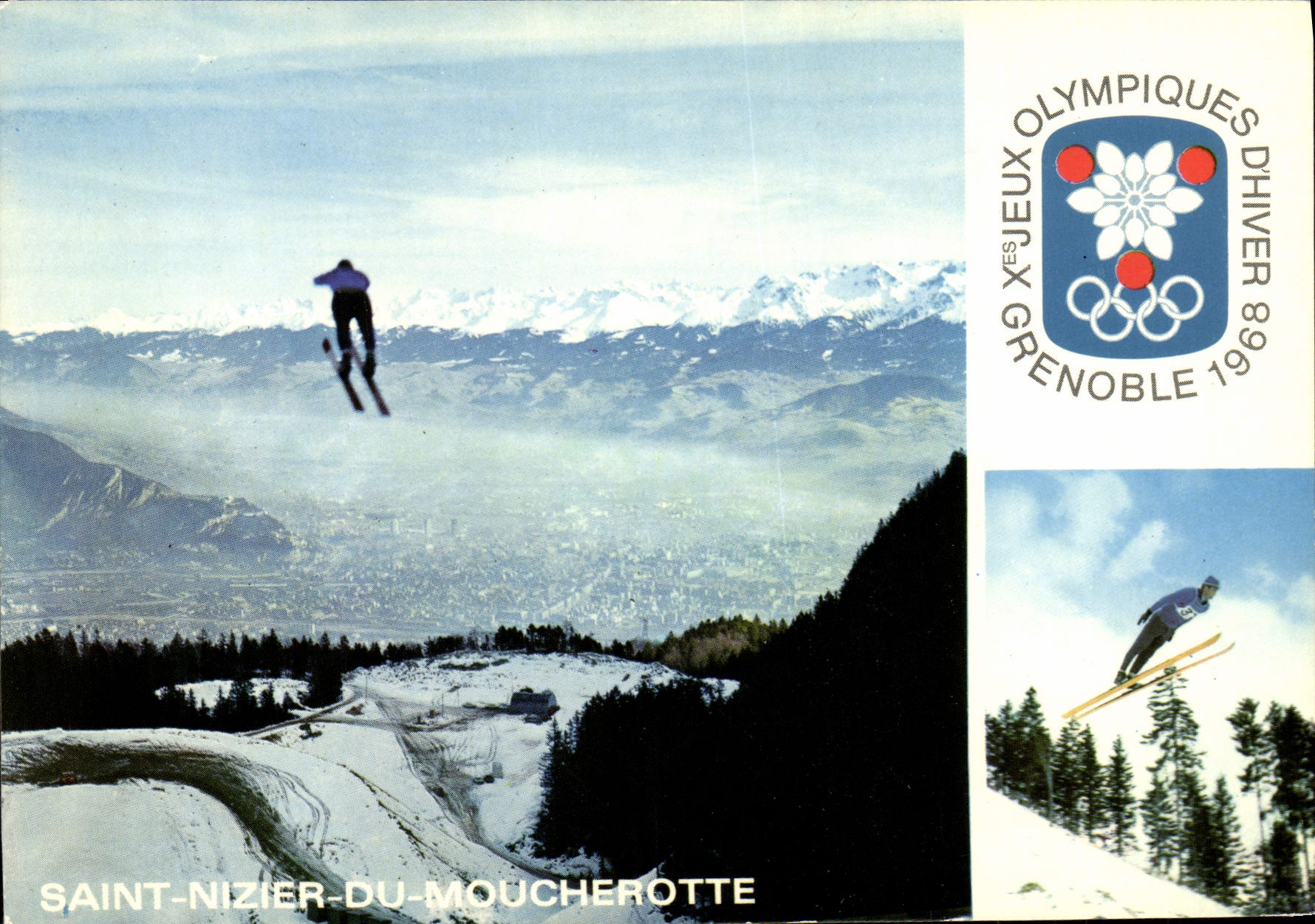 CPA Ski Grenoble 1968 Saint Nizier Du Moucherotte