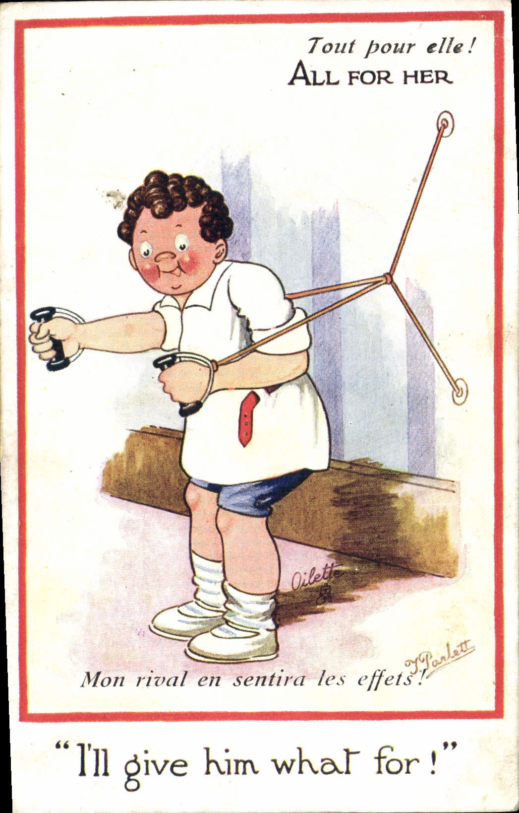 VINTAGE POSTCARD Sport
