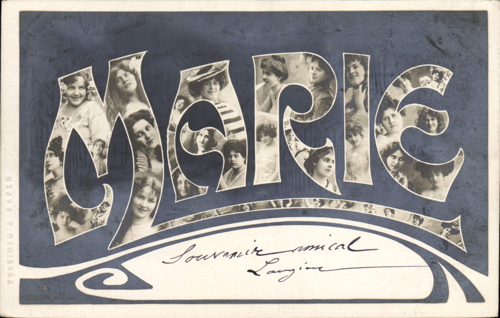 CPA Fantaisie Prenom Marie