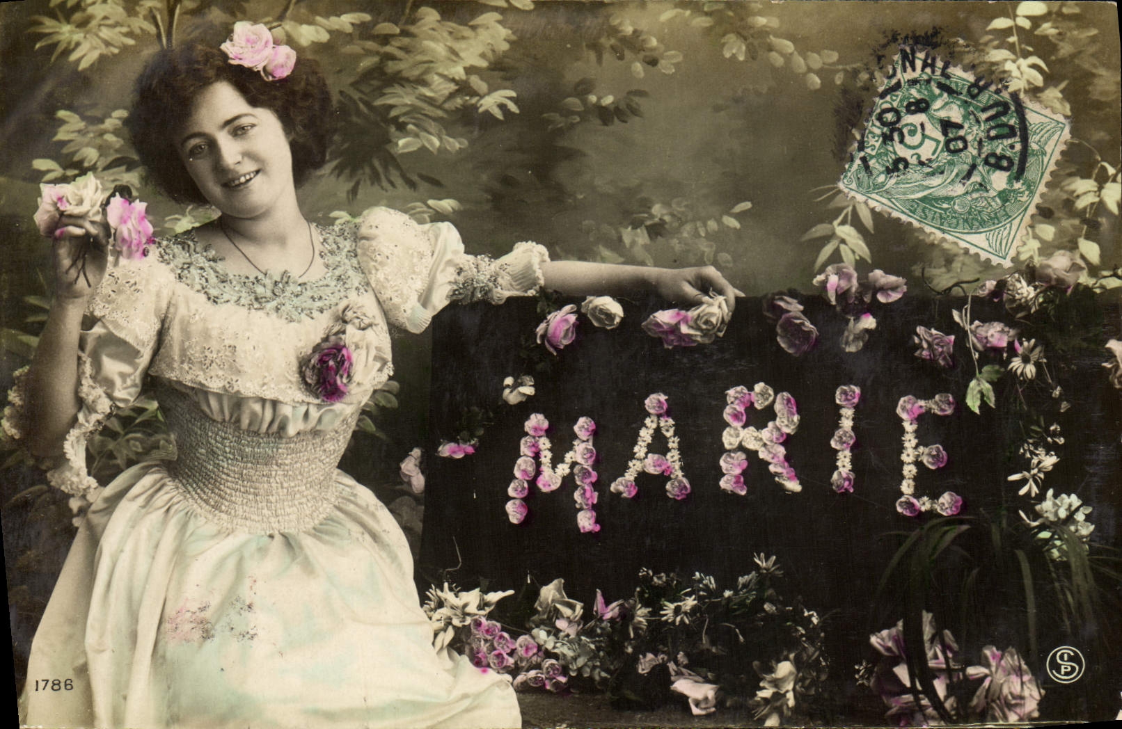 CPA Fantaisie Prenom Marie