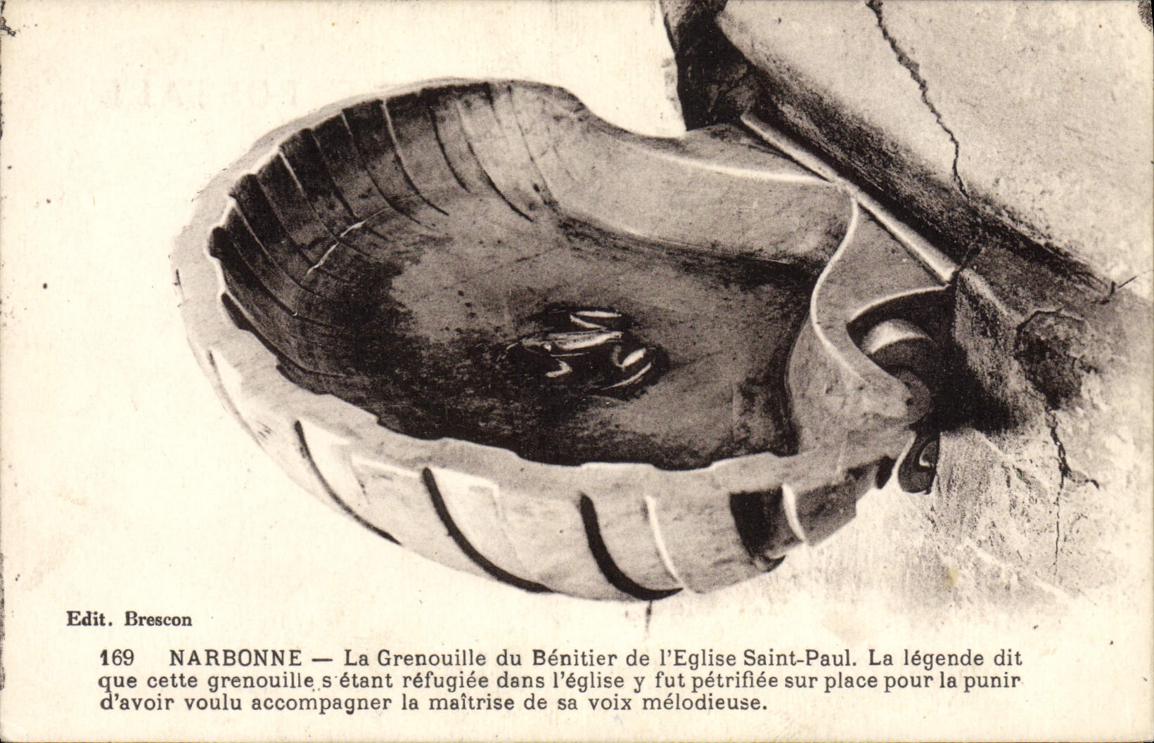 CPA Narbonne La Grenouille du rocher de l'eglise Saint Paul Crapaud 