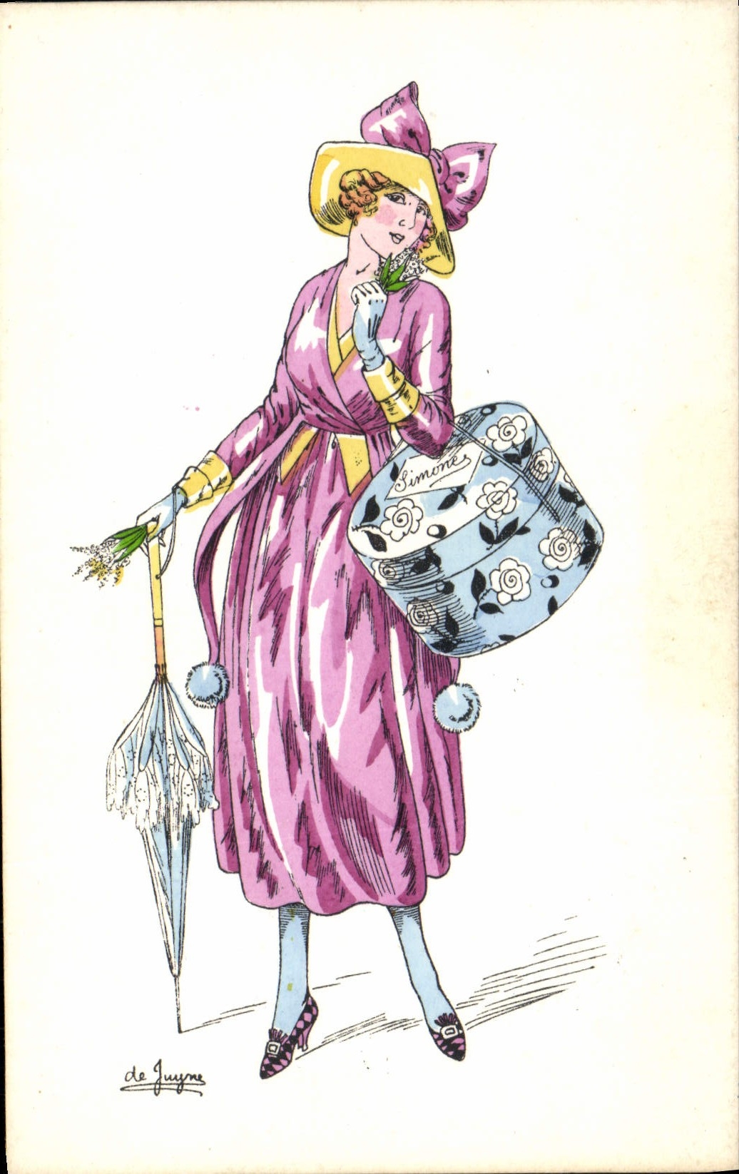 CPA Illustrateur Femme De Juyne