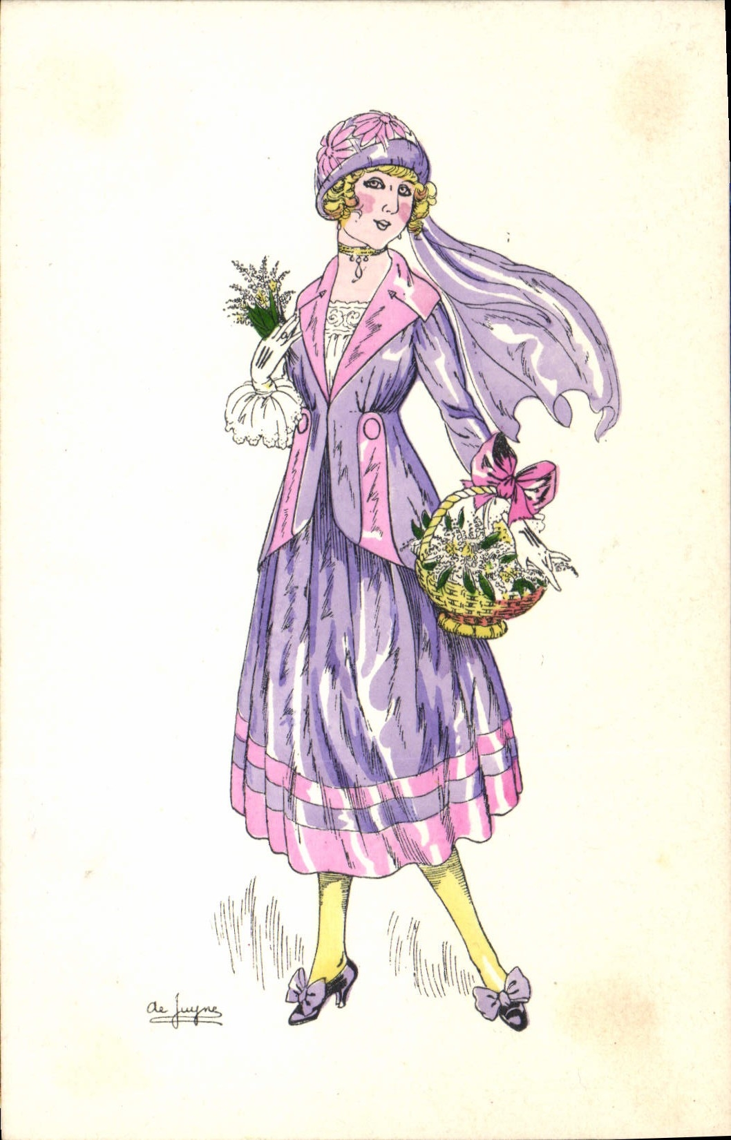 CPA Illustrateur Femme De Juyne
