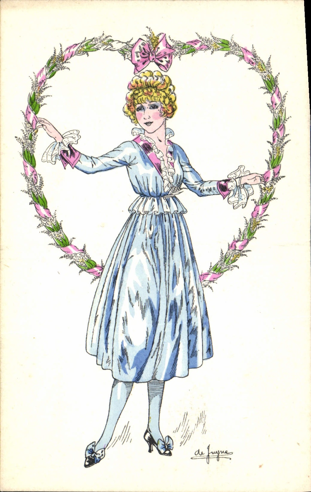 CPA Illustrateur Femme De Juyne