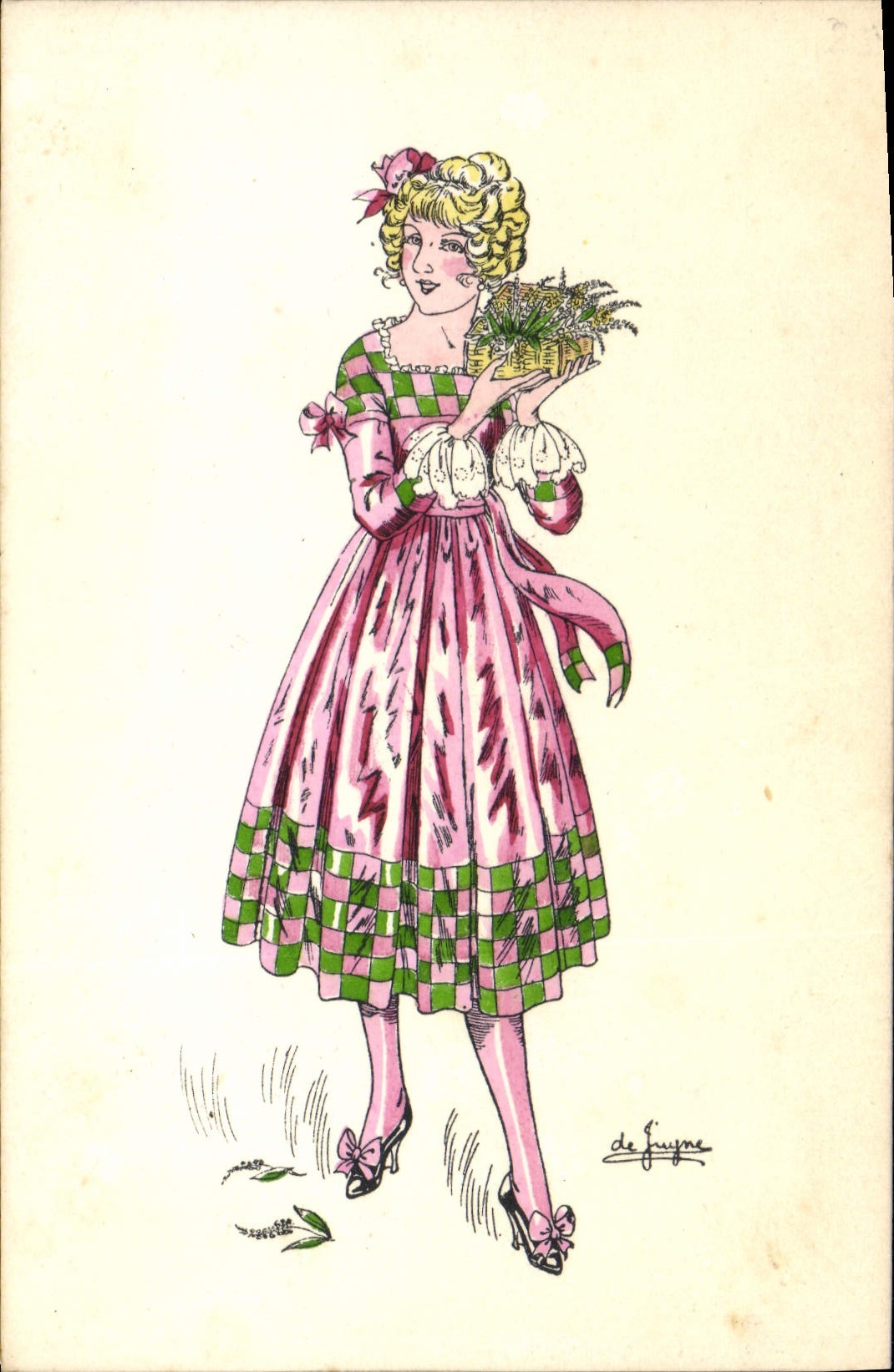 CPA Illustrateur Femme De Juyne
