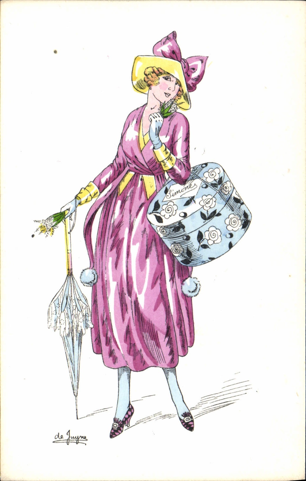 CPA Illustrateur Femme De Juyne