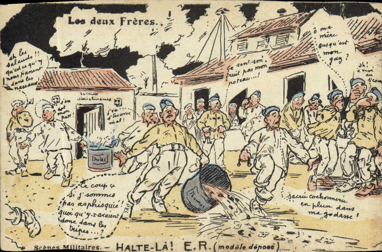 CPA Militaria Les deux freres