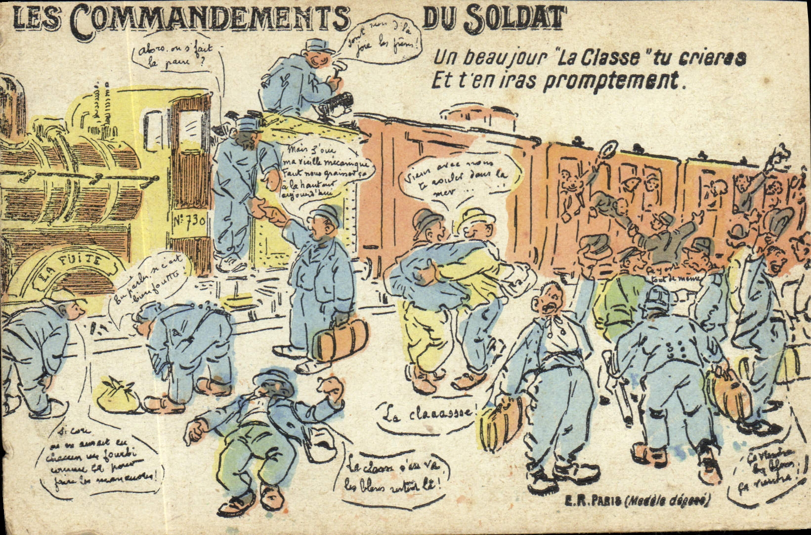 CPA Militaria Les commandements du soldat