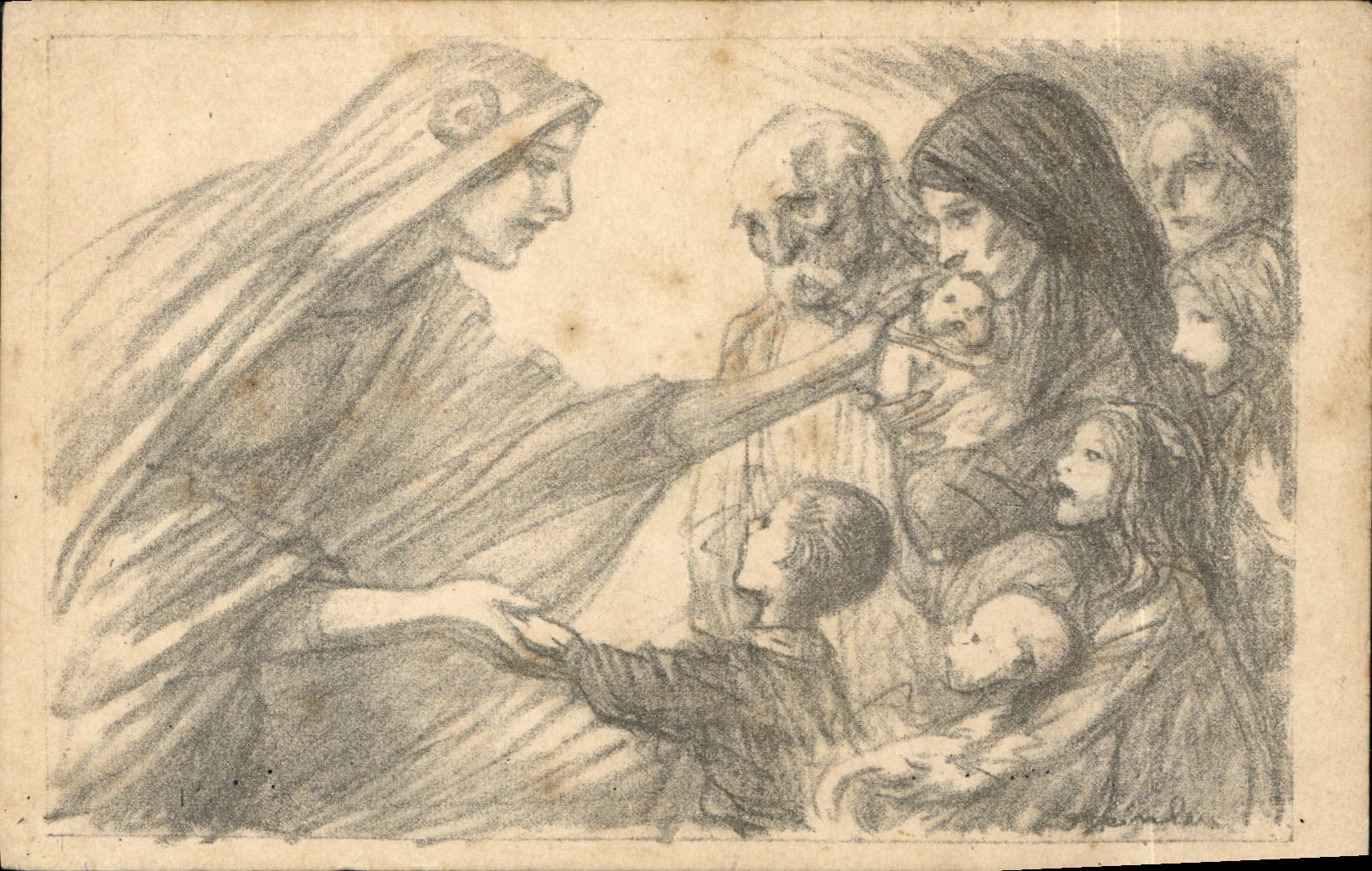 CPA Militaria Secours National